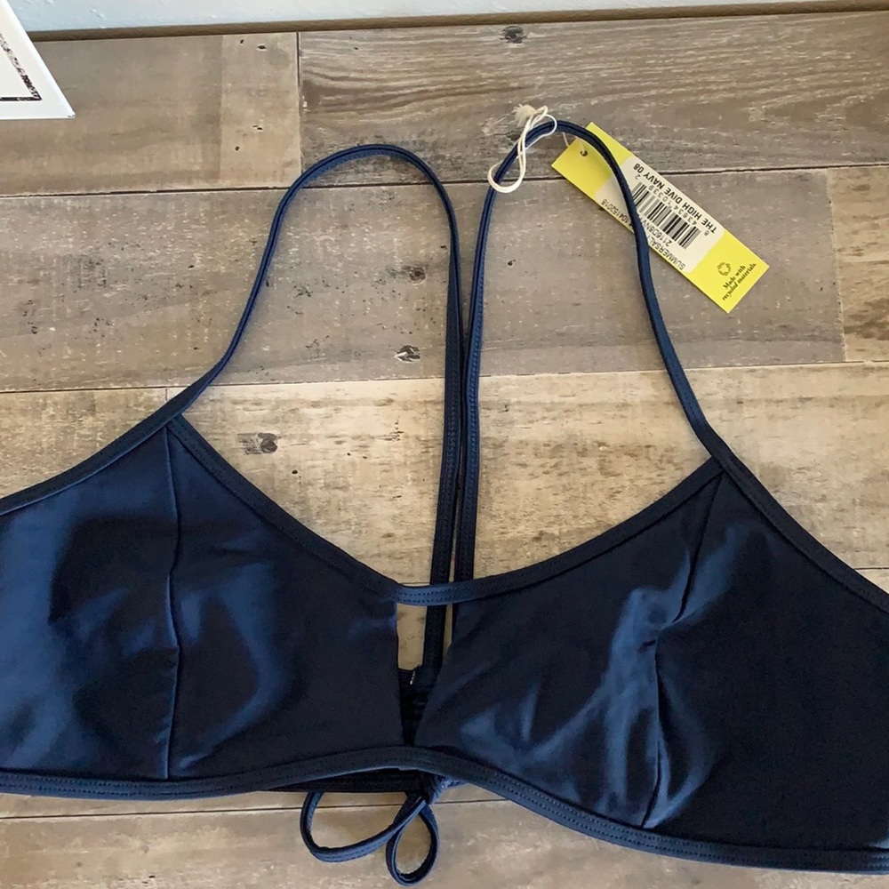 Summersalt High Dive Bikini Top in Deep Sea